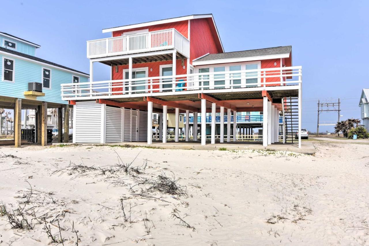 Beachfront Galveston Oasis Balconies, Ocean View! Eksteriør bilde